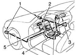  Передние пневмоподушки безопасности SRS Toyota Camry